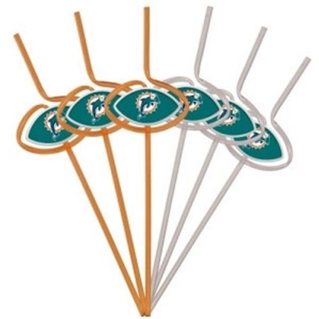 PANGEA BRANDS Miami Dolphins Team Sipper Straws 1558001595